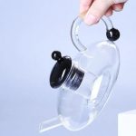 Théière européenne en verre pour infusion