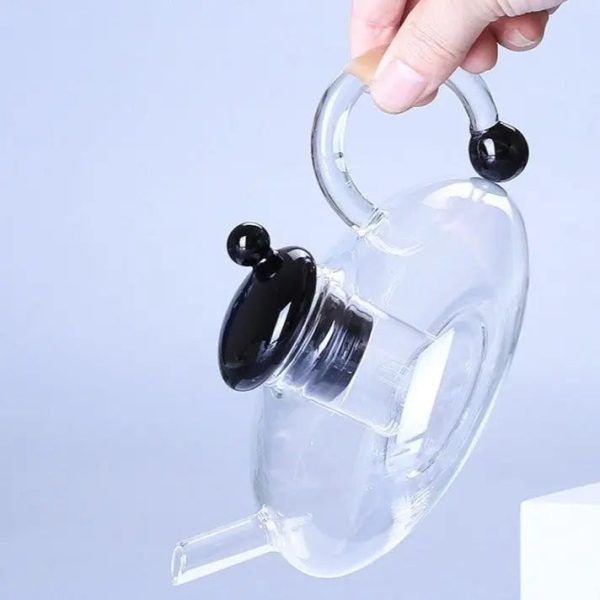 Théière européenne en verre pour infusion