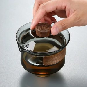 Gaiwan en verre 230ML pour thé raffiné