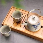 Théière design en céramique beige, capacité 210ML