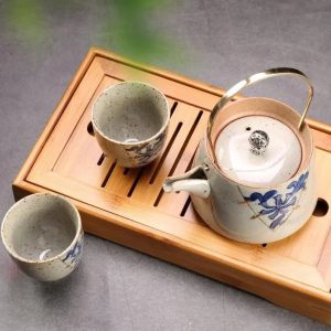 Théière design en céramique beige, capacité 210ML