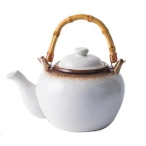 Théière japonaise en céramique, design élégant et épuré