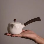 Théière en céramique 200ml, design japonais élégant