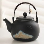 Céramique japonaise pour infusion, 1L, design nature