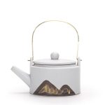 Théière traditionnelle 220ml avec design montagneux