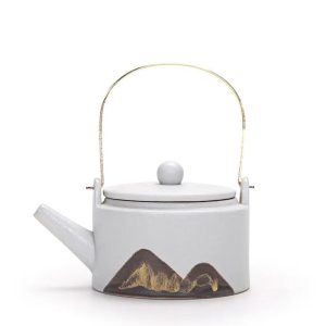 Théière traditionnelle 220ml avec design montagneux