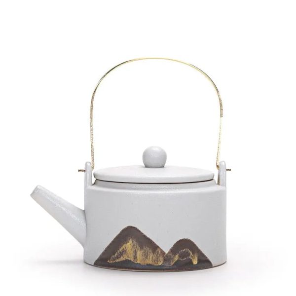 Théière traditionnelle 220ml avec design montagneux
