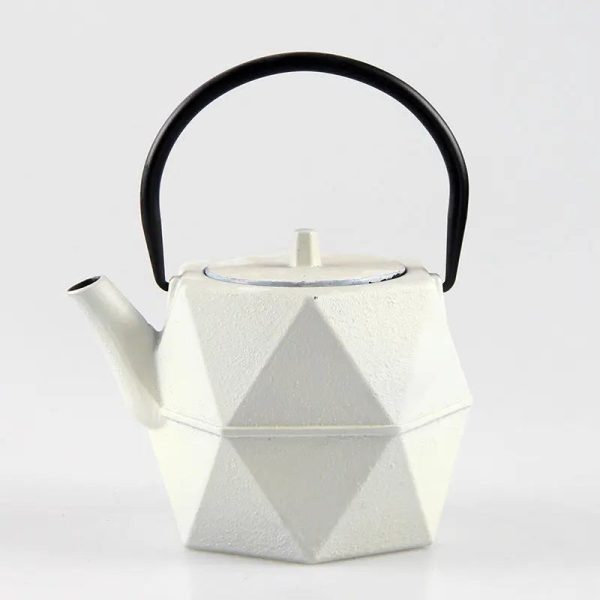 Théière en fonte design cubique pour le thé