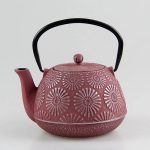 Théière Japonaise en Fonte Motifs Tournesols 1.2L