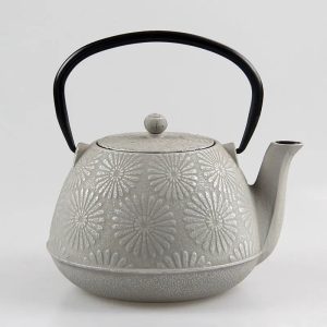 Théière japonaise en fonte, design tournesols, 1.2L
