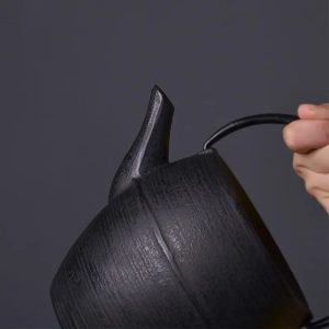 Théière en fonte noire pour infusion traditionnelle