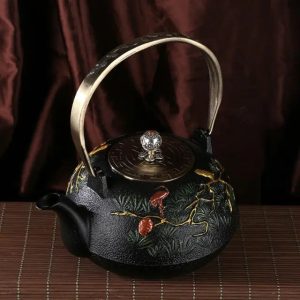 Théière Japonaise en Fonte 1L, design traditionnel et élégant