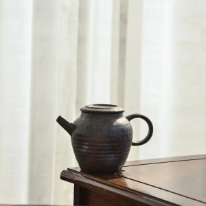 Théière japonaise en céramique, design vintage