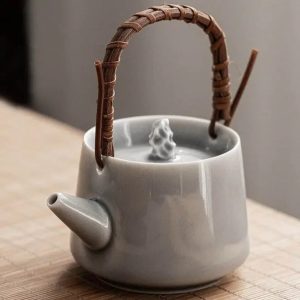 Théière japonaise en porcelaine grise 200ML