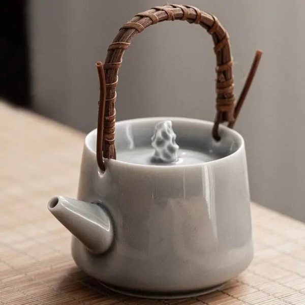Théière japonaise en porcelaine grise 200ML