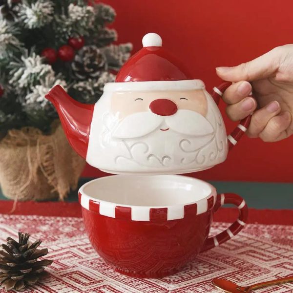 Théière gourmande pour un Noël chaleureux, 400ml