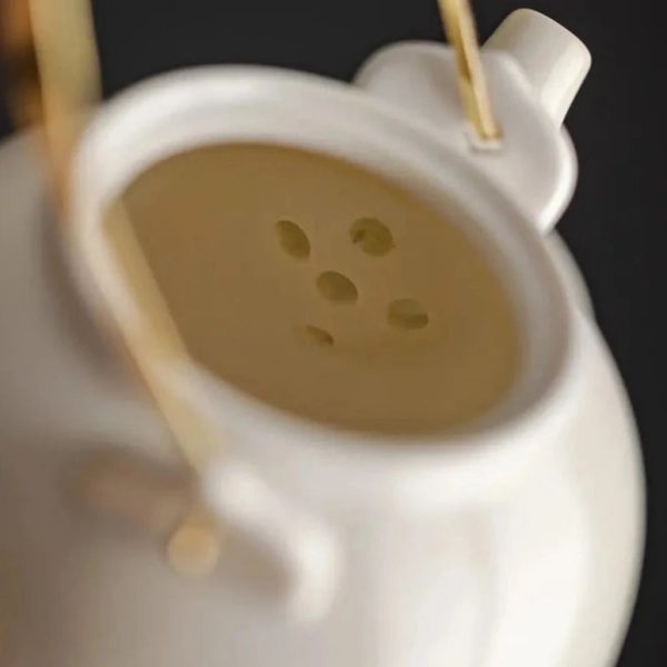 Théière élégante chinoise 300ml en porcelaine décorative