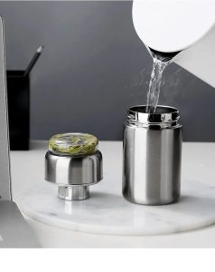 Théière en Acier 280ML, design compact et pratique
