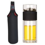 Théière portable en verre pour infusions