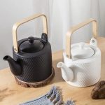 Théière Scandinave en Porcelaine Martelé 750ML