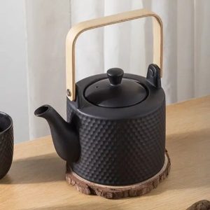 Théière en Porcelaine Martelé design scandinave