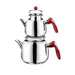 Théière Turque en acier double étage