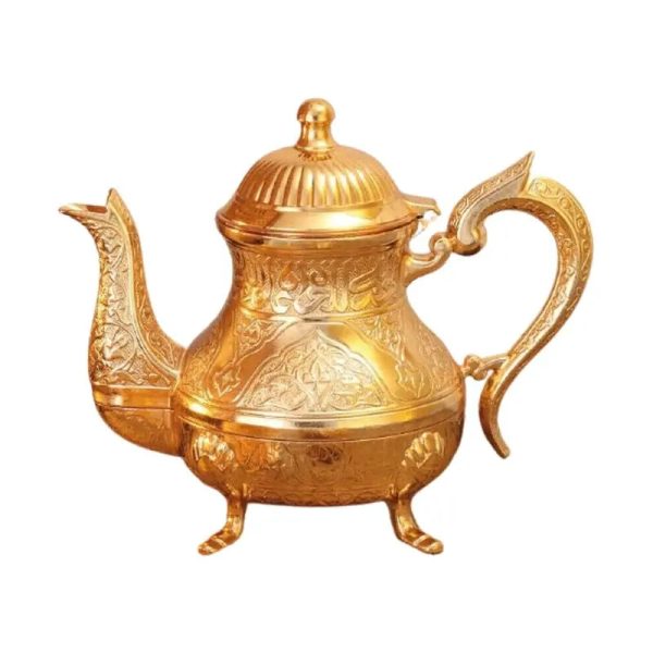 Théière en zinc au design vintage, capacité 1 litre